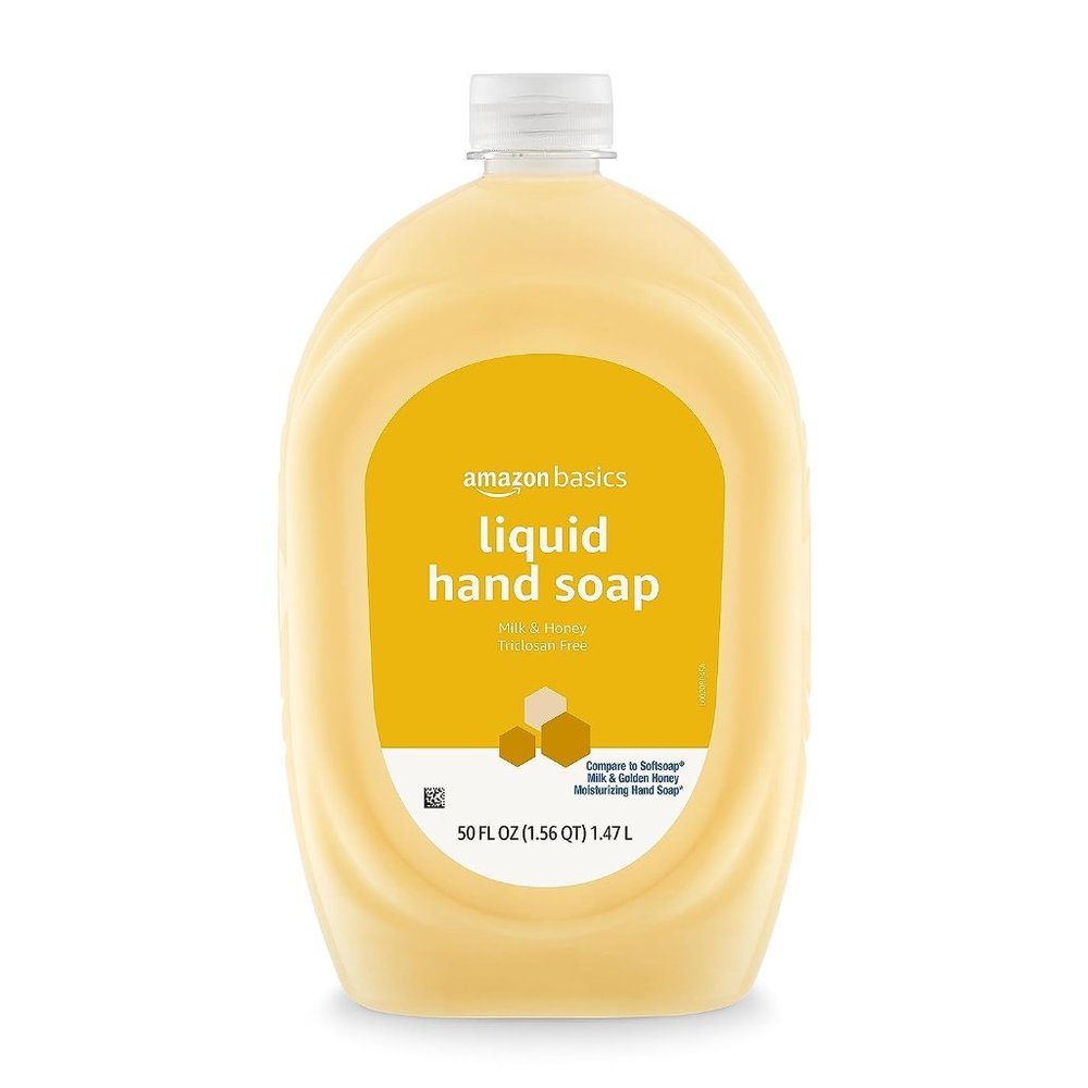 Amazon Basics Liquid Hand Soap Refill, Milk and Honey Scent